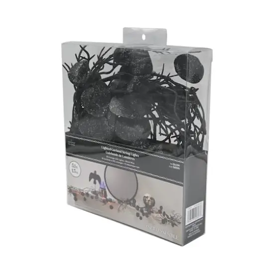 5ft. Black Leaves Lighted Garland String Lights by Ashland&reg; {5}