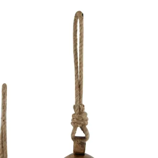 Bronze Metal Bohemian Decorative Cow Bell, Set of 3" 13", 11", 8" {5}