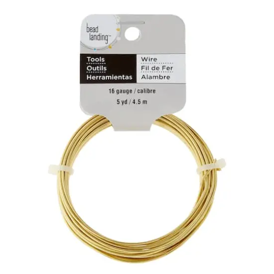 16 Gauge Dead Soft Wire by Bead Landing&trade; Brass {4}