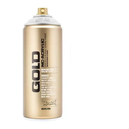 Montana&trade; Gold Acrylic Professional Spray Paint F9100 Disco White {4}