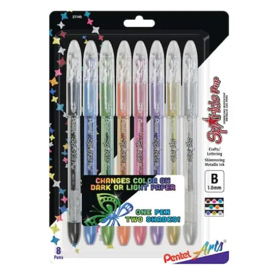 Pentel&reg; Sparkle Pop&trade; Metallic 8 Color Gel Pen Set {1}
