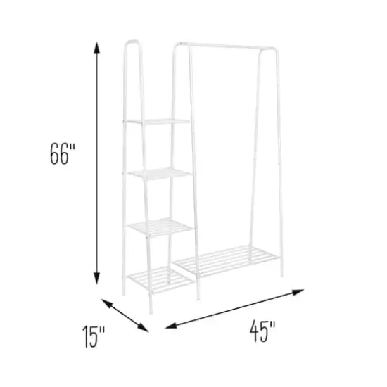 Honey Can Do Matte White Freestanding Closet {9}