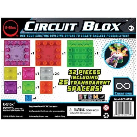 E-Blox&reg; Circuit Blox&trade; Circuit Board Building Block Lights Set, 32 Pieces {4}