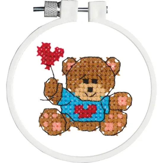 Janlynn&reg; Kid Stitch Bear & Balloon Stamped Cross Stitch Kit {1}