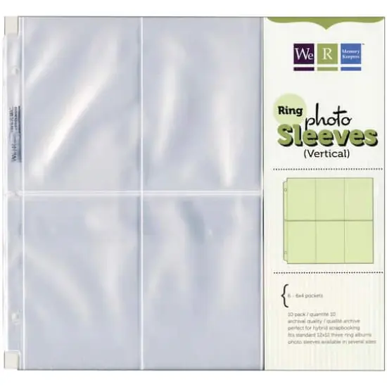 We R Memory Keepers&reg; 12" x 12" Ring Photo Sleeves with 6" x 4" Pockets {1}