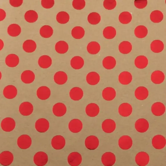 JAM Paper Red Foil Polka Dots Gift Wrap {4}