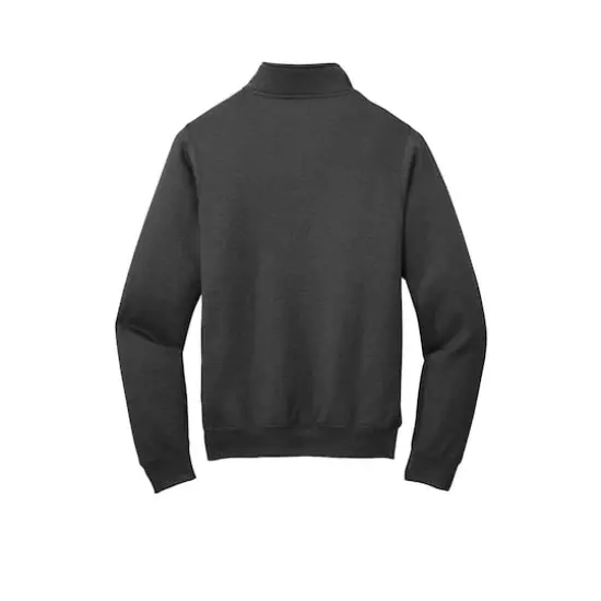 Port & Company&reg; Core Fleece 1/4 Zip Pullover Sweatshirt Dark Heather Grey {5}