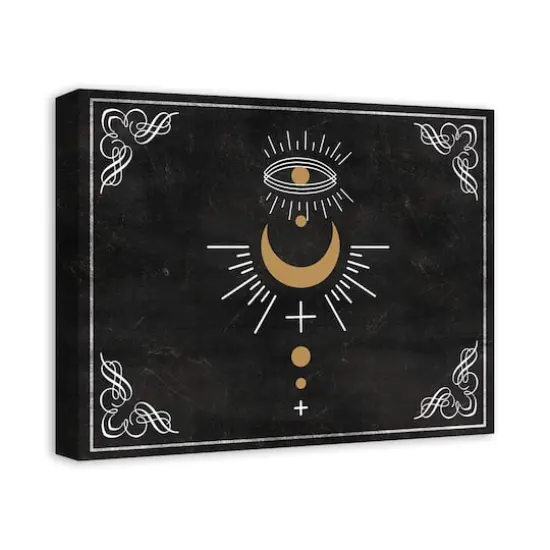 Eye Moon Boarder 8 16" x 20" Canvas Wall Art {3}