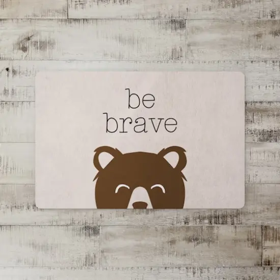 18" x 27" Be Brave Floor Mat {3}