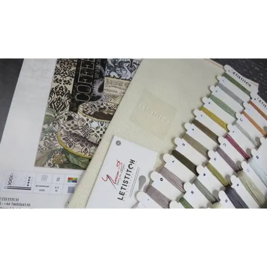 Letistitch Lion Coffee B Counted Cross Stitch Kit {10}