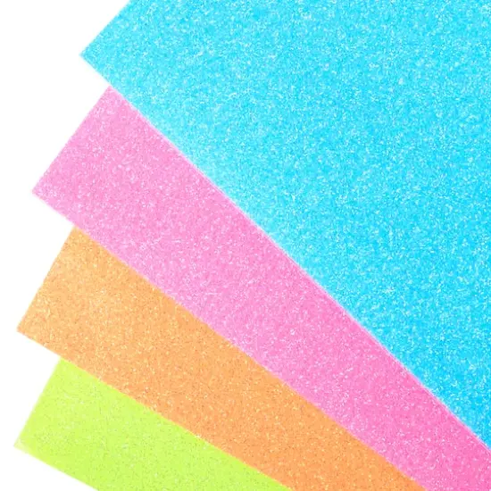 Siser&reg; Glitter Heat Transfer Vinyl Sampler, Neon {4}