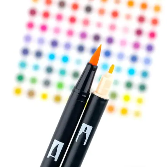 Tombow Flowers Manga Illustration Dual Brush Pen Art Set {8}