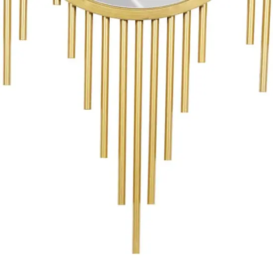 CosmoLiving by Cosmopolitan 39" Gold Metal Contemporary Wall Mirror Décor {4}