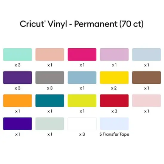 Cricut&reg; Permanent Vinyl, Ultimate Sampler {4}