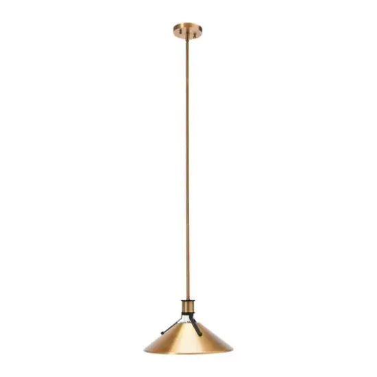 Hello Honey&reg; 4.4ft. Metal Ceiling Light Brushed Bronze and Black {7}