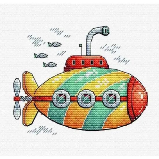 MP Studia Cheerful Diving Cross Stitch Kit {1}