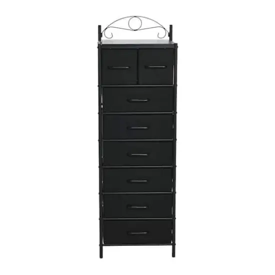 Household Essentials Victoria 54" 8-Drawer Narrow Dresser Black {5}