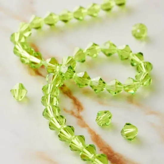 Preciosa Glass Crystal Bicone Beads, 6mm by Bead Landing&trade; Limecicle {3}