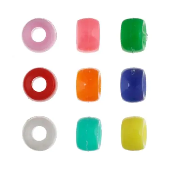 John Bead 6mm Assorted Opaque Mini Pony Beads, 1,000ct. {3}