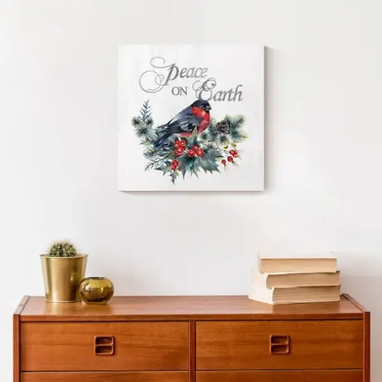 Peace On Earth Bird Canvas Wall Art {5}