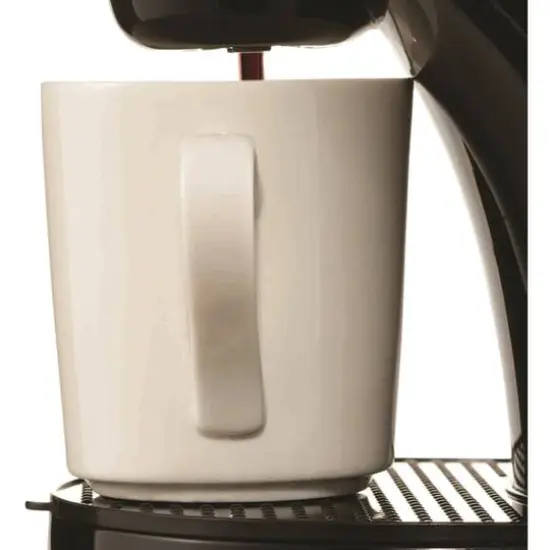 Brentwood Black Single-Serve Coffee Maker with Porcelain Mug {7}