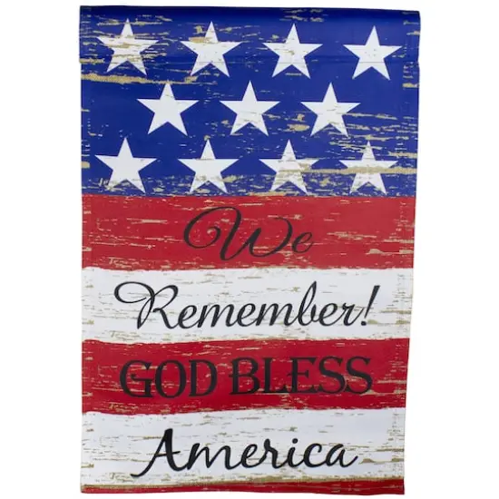 We Remember! Patriotic Americana Outdoor Garden Flag, 12.5" x 18" {3}