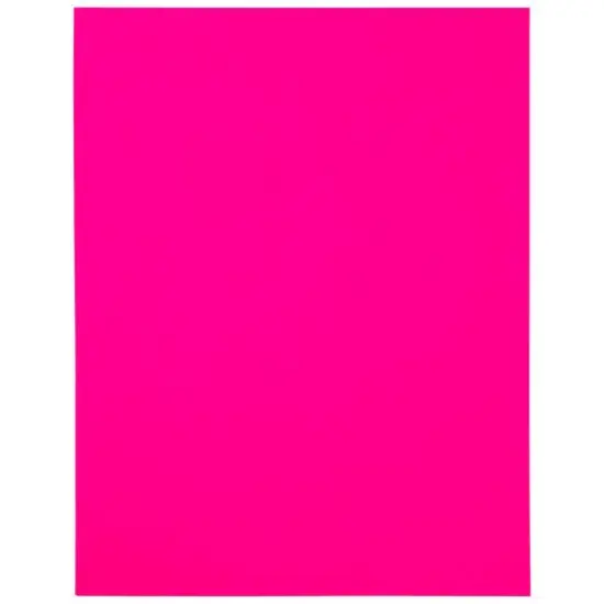 JAM Paper Shipping Labels, 8.5" x 11" Neon Pink {6}