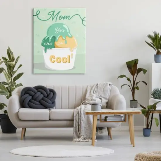 Stupell Industries Mom You Are So Cool Ice Cream Canvas Wall Art {3}