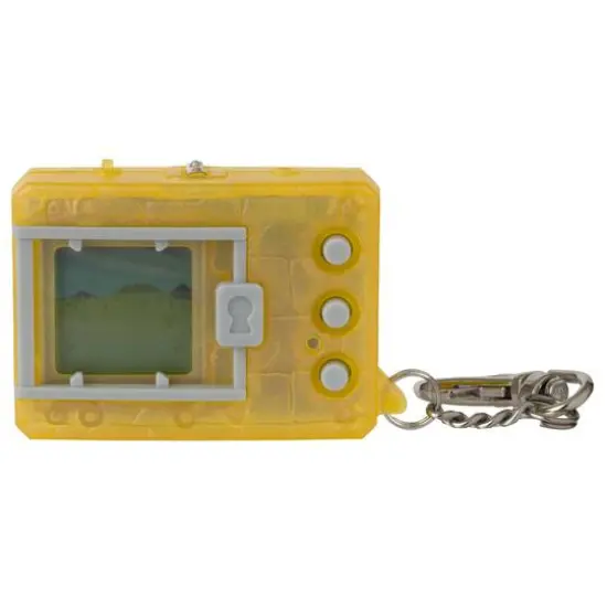 Bandai Translucent Yellow Original Digimon Digivice Virtual Pet {4}