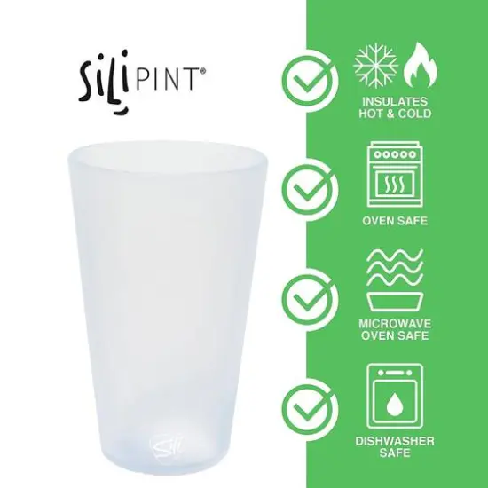 Silipint&reg; 16oz. Mixed Neutral Tone Pint Glasses, 6ct. {3}