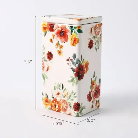 7.5" Floral Fall Canister by Ashland&reg; {6}