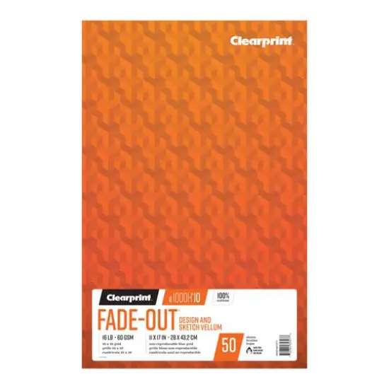Clearprint&trade; Design Vellum Pad, 10 x 10 Grid {1}