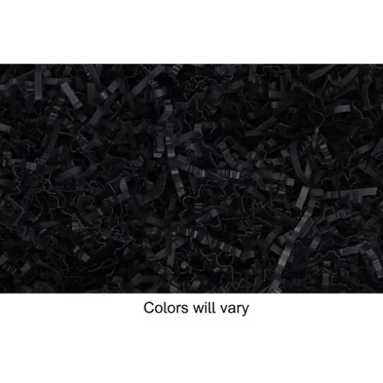 Essentials by Leisure Arts Crinkle Shred Box, 10lb. Assorted Black {1}