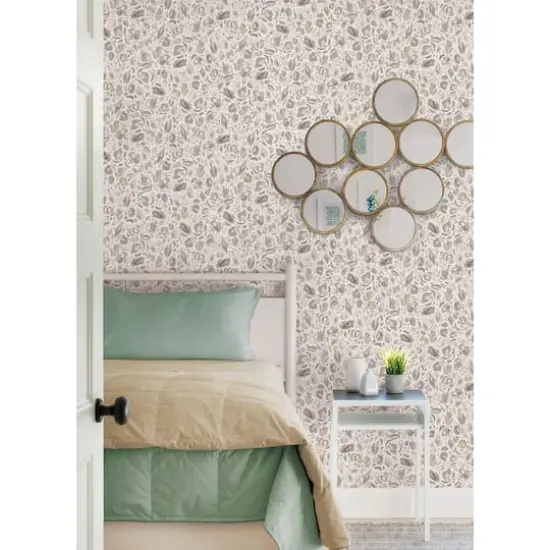 RoomMates Neutral Brushstroke Leopard Peel & Stick Wallpaper {3}
