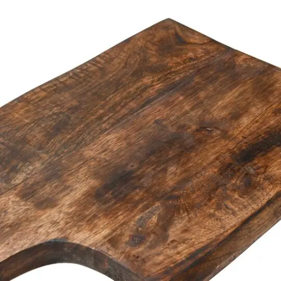 Hello Honey&reg; 18" Square Mango Wood Cutting Board with Handle {5}