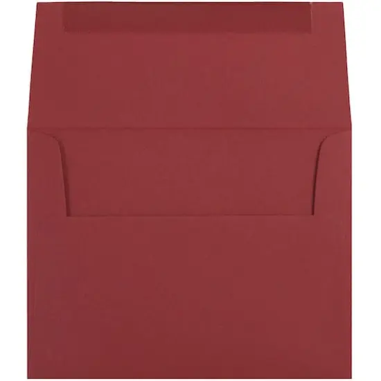JAM Paper 4.375" x 5.75" Premium Invitation Envelopes, 50ct. Dark Red {4}