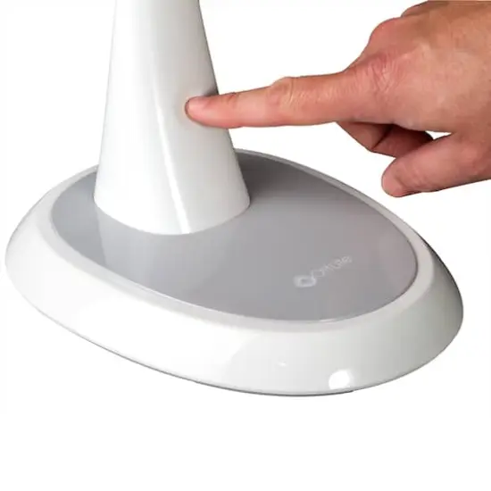 OttLite 27" White Wide Area Dimmable LED Table Lamp {4}