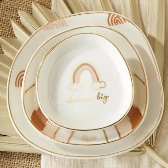 Kate Aspen Boho Rainbow Trinket Dish Set {4}