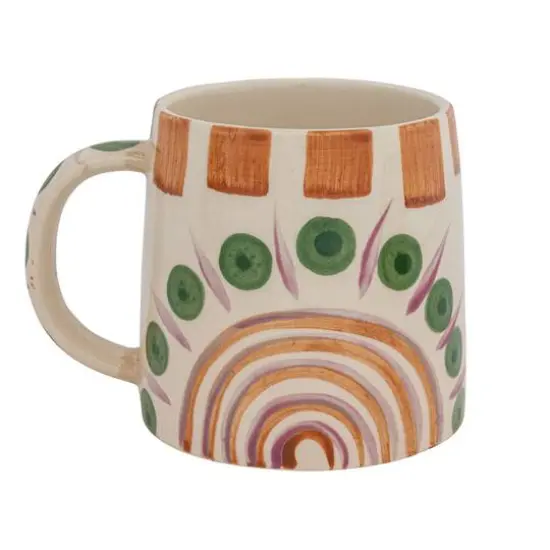 Hello Honey&reg; 4.25" Geometric Print Stoneware Mug Set {9}