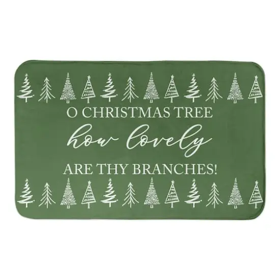 Designs Direct O Christmas Tree 34" x 21" Bath Mat {1}