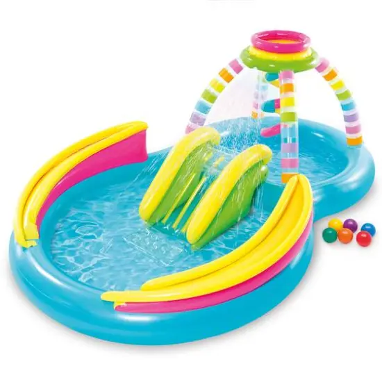 Intex&reg; Rainbow Funnel Inflatable Play Center {1}