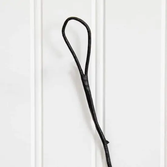 6.5ft. Pre-Lit Artificial Halloween Black Twig Garland with 48 Purple LED Lights {7}