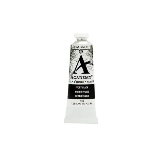 Grumbacher&reg; Academy&reg; Oil Color, 37mL Ivory Black {1}