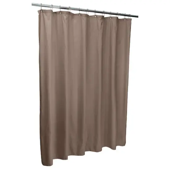 Bath Bliss Microfiber Soft Touch Diamond Design Shower Curtain Liner Taupe {10}