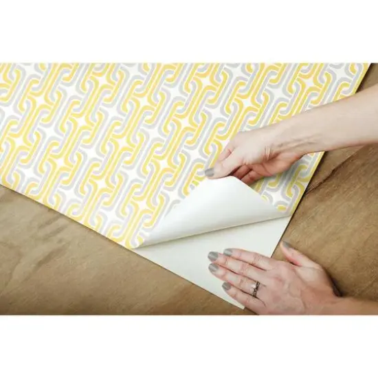 RoomMates Mod Lattice Peel & Stick Wallpaper Yellow {8}