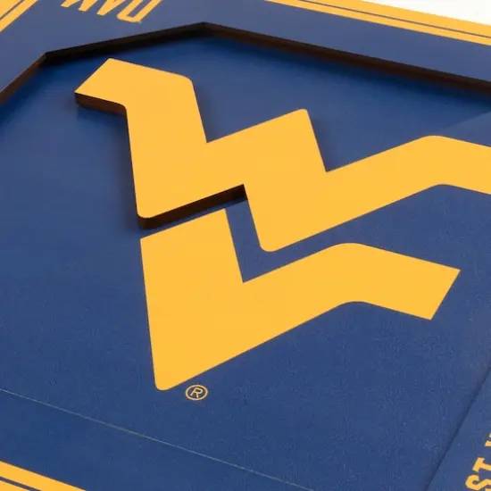 College 3D Logo Series Wall Art West Virginia Mountaineers {6}