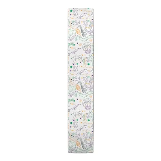 72" Mardi Gras Graffiti Table Runner {4}