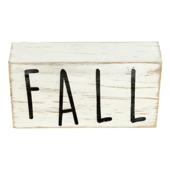 6" Distressed Wood Autumn Harvest Fall Sign {1}