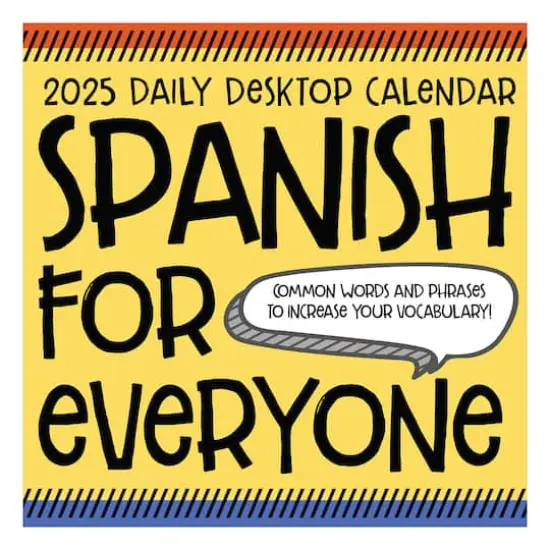 TF Publishing 2025 Spanish Words Daily Desktop Calendar {1}