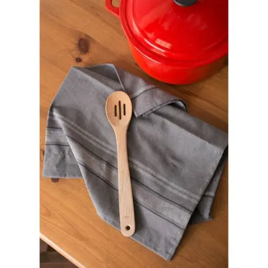 DII&reg; Gray Chambray French Stripe Woven Dishtowel, 3ct. {5}